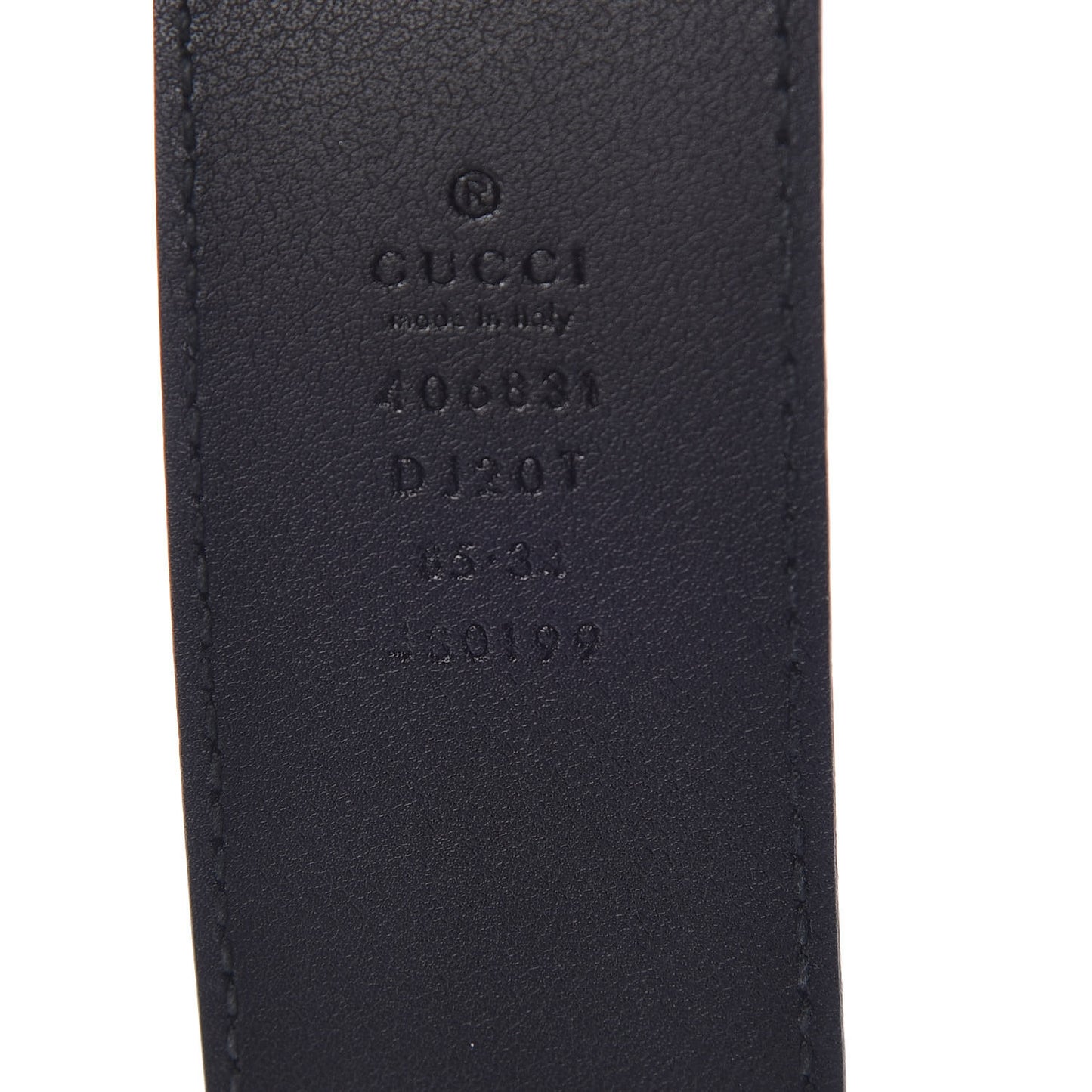 Textured Calfskin Double G 40mm Belt 85 34 Black