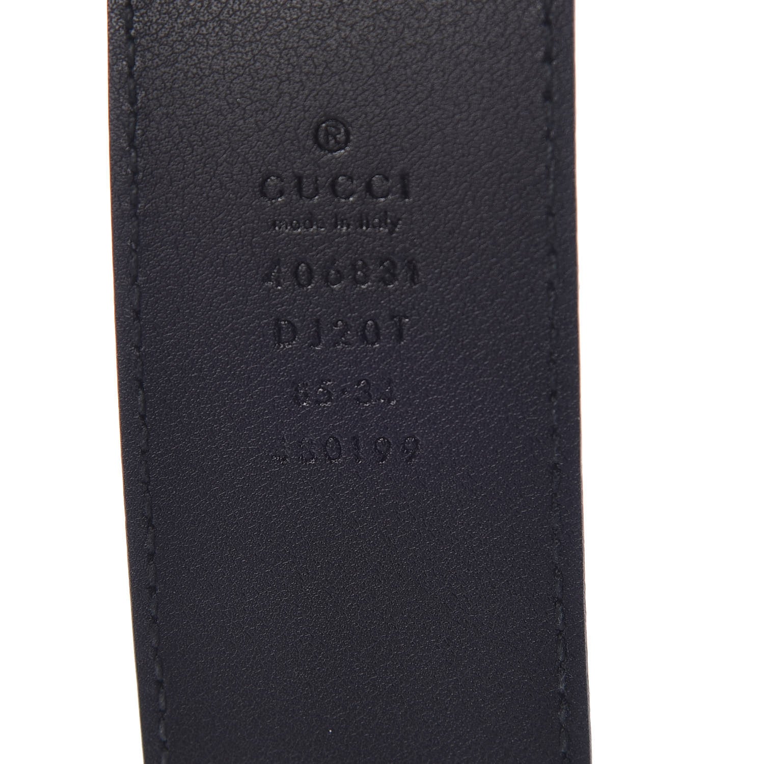 Gucci Textured Calfskin Double G 40mm Belt 85 34 Black 4 of 8
