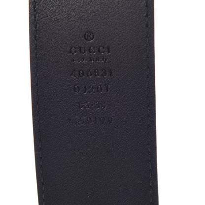Gucci Textured Calfskin Double G 40mm Belt 85 34 Black 4 of 8