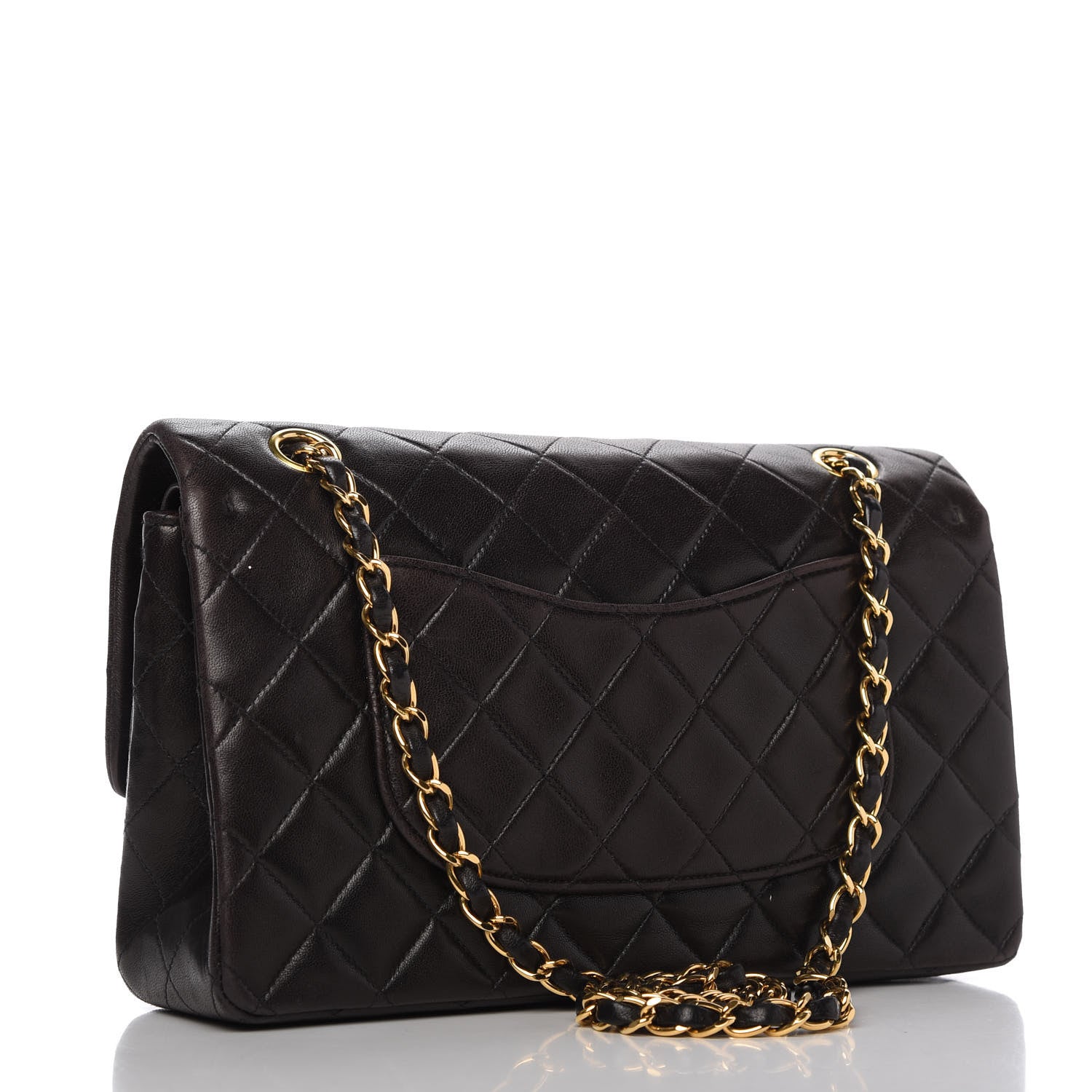 Chanel Lambskin Quilted Medium Double Flap Black 3 of 11