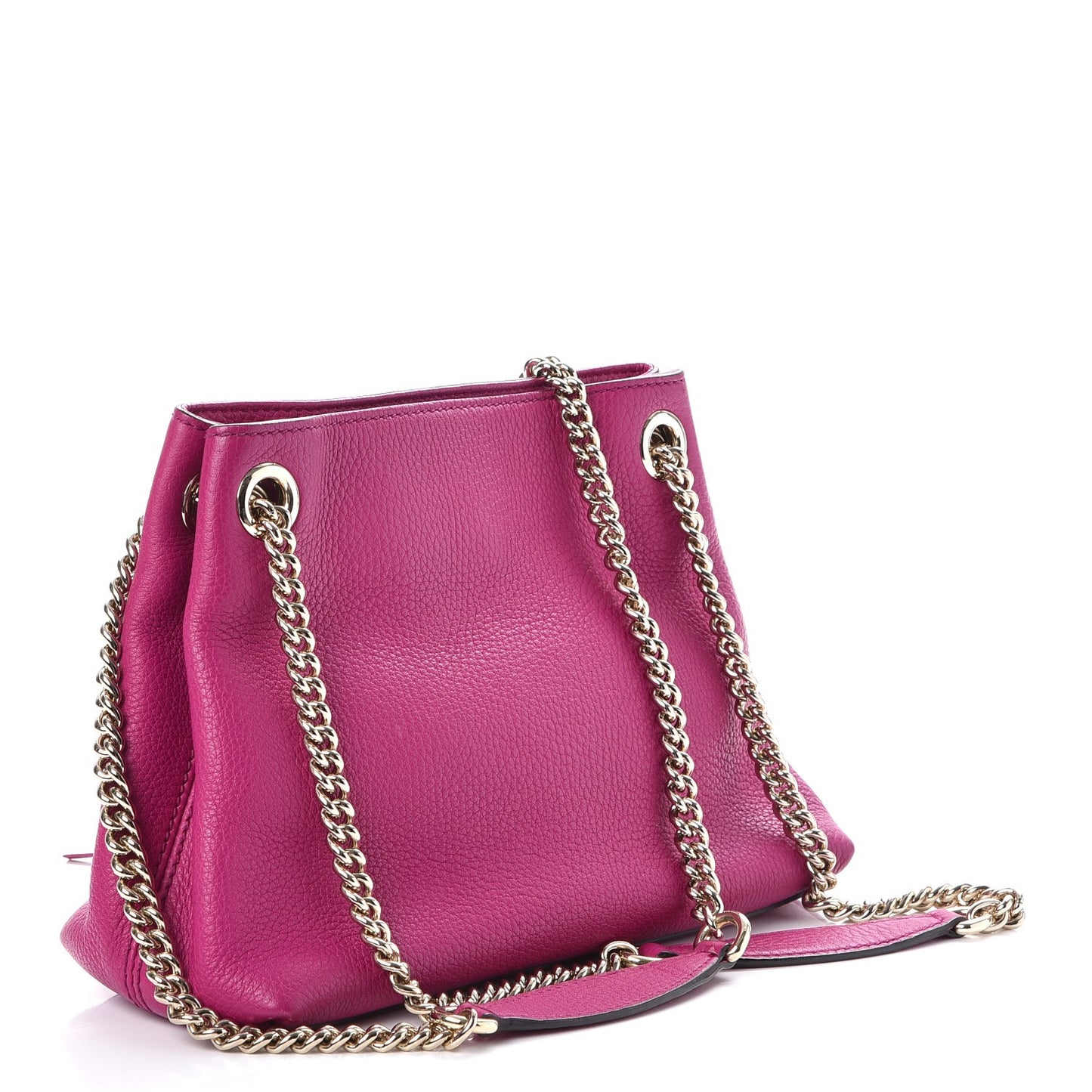 Cellarius Calfskin Small Soho Chain Shoulder Bag Bright Bouganville
