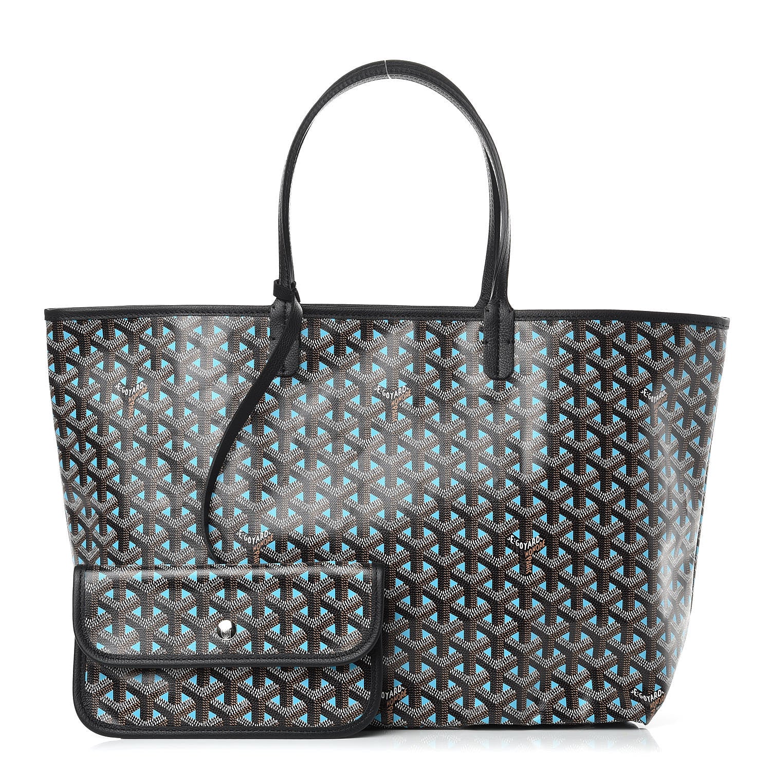 Goyard Goyardine Saint Louis Claire Voie PM Black Blue 1 of 12