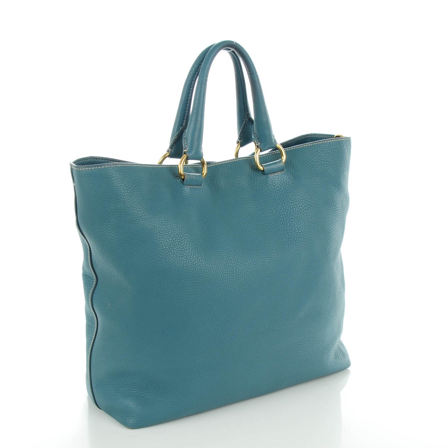 Vitello Daino Tote Marine