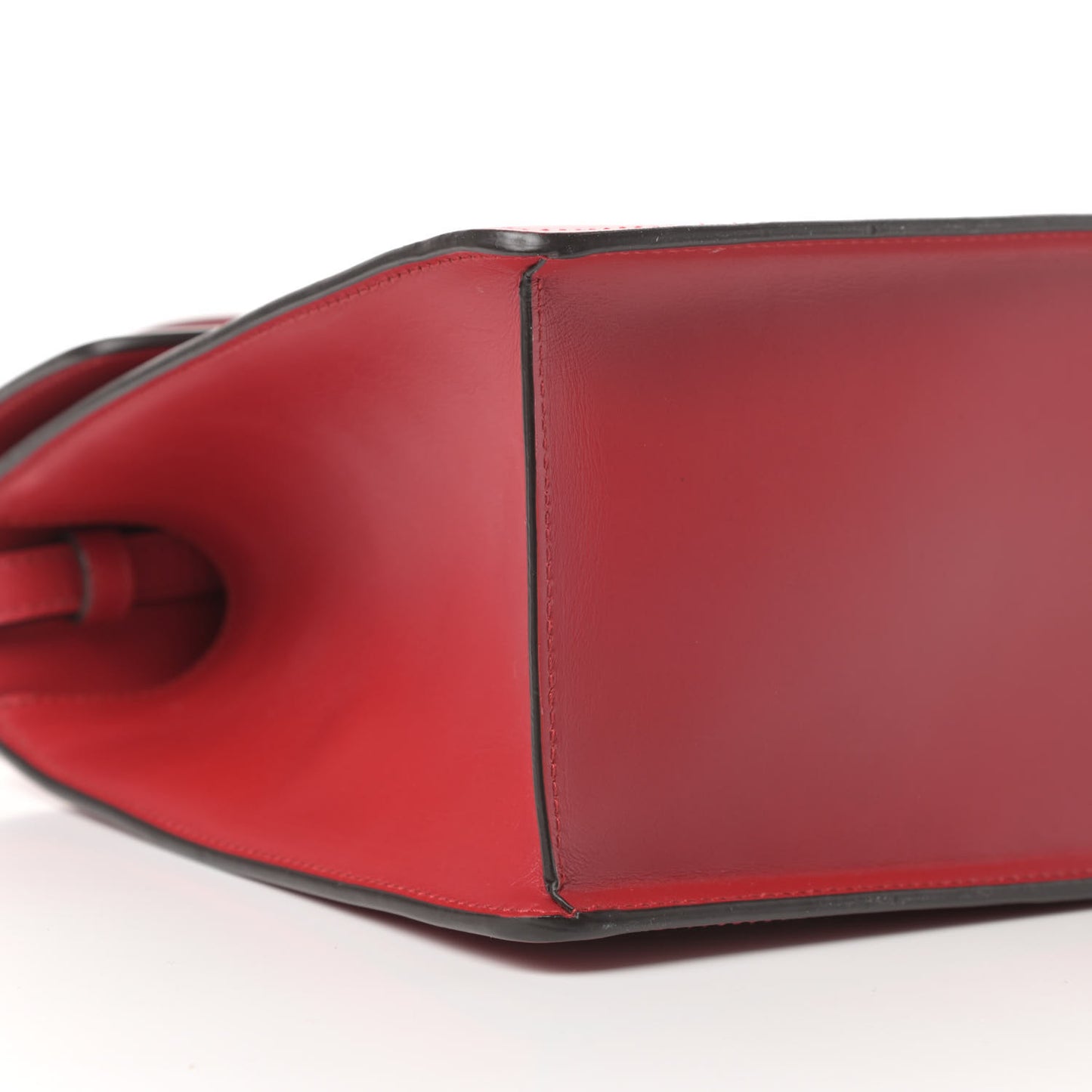Calfskin Medium Sylvie Top Handle Bag Hibiscus Red