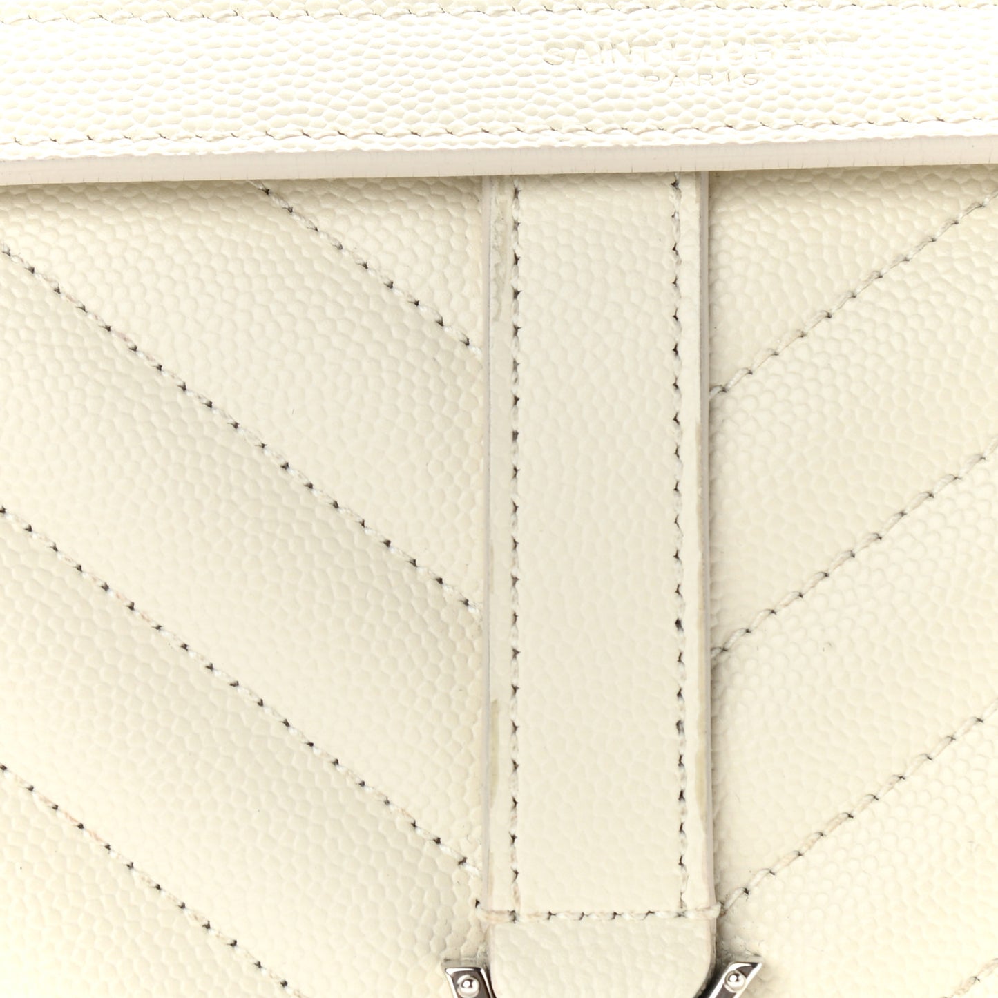 Grain De Poudre Textured Mixed Matelasse Medium Triquilt Monogram Satchel Porcellana