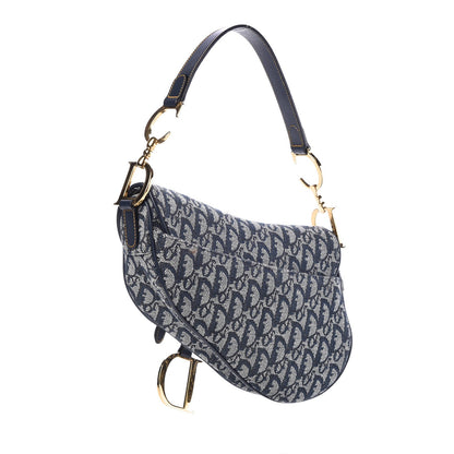 Christian Dior Monogram Saddle Bag Blue 3 of 7