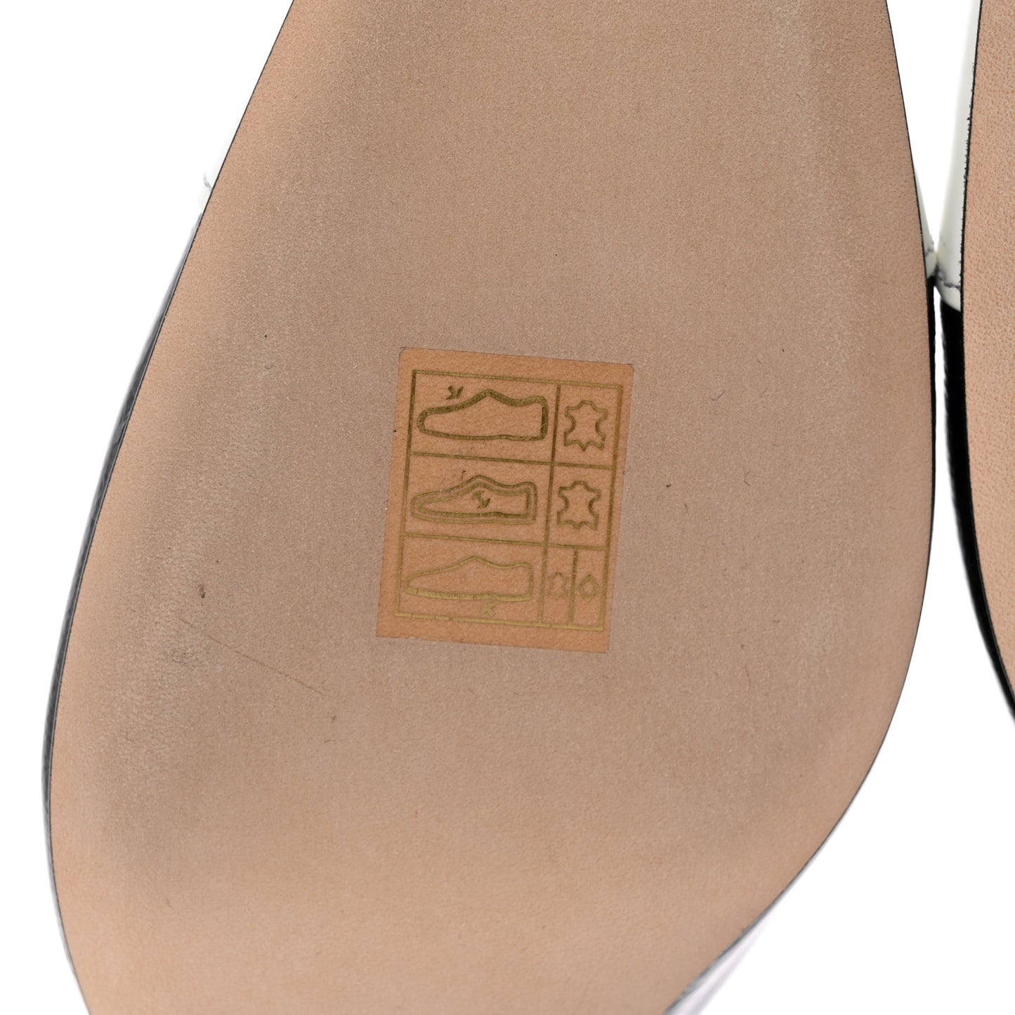 Patent Cap Toe CC Slingback Flats 36.5 Black White