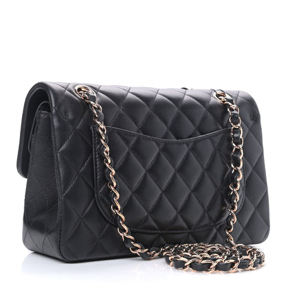 Chanel Lambskin Quilted Small Double Flap Black 3 of 9
