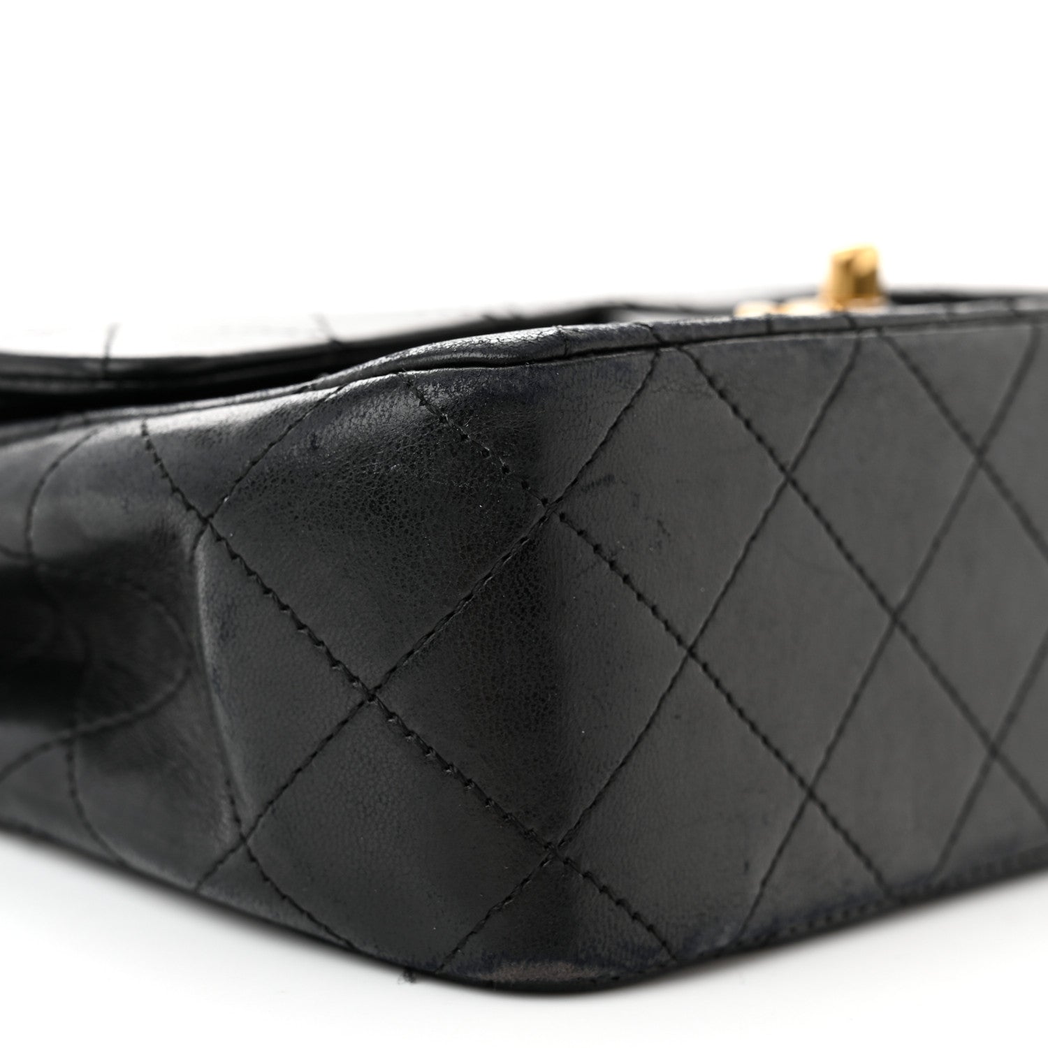 Chanel Lambskin Quilted Small Double Flap Black 10 of 15