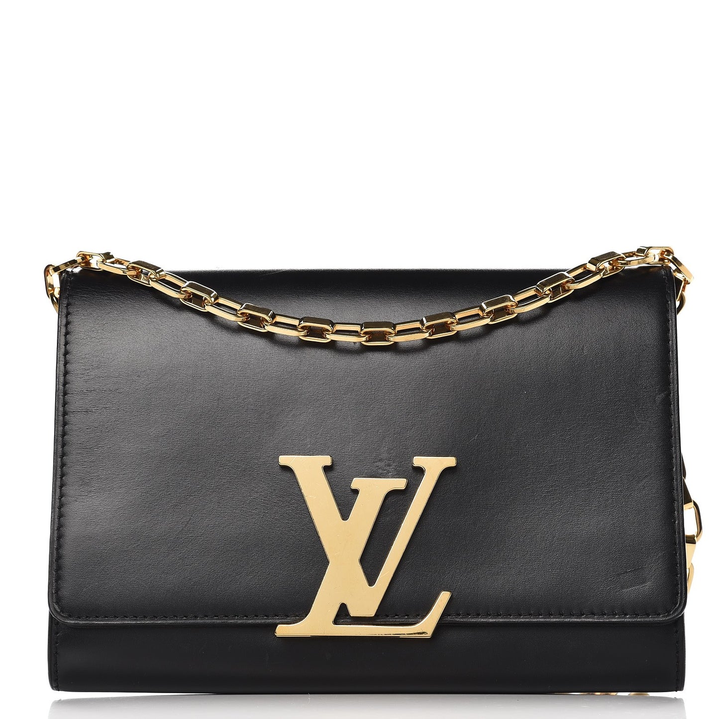 Calfskin Chain Louise GM Black