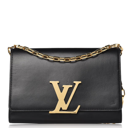 Louis Vuitton Calfskin Chain Louise GM Black 1 of 7
