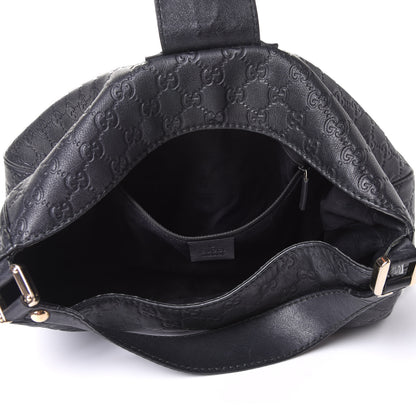 Gucci Guccissima Large New Ladies Web Hobo Black 5 of 14