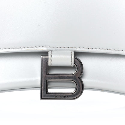 Balenciaga Shiny Box Calfskin Small Hourglass Top Handle Bag White 8 of 20