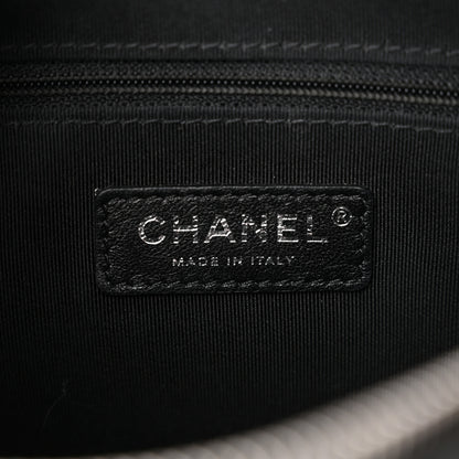 Chanel Calfskin Chain 20s Signature Hobo Black 6 of 10