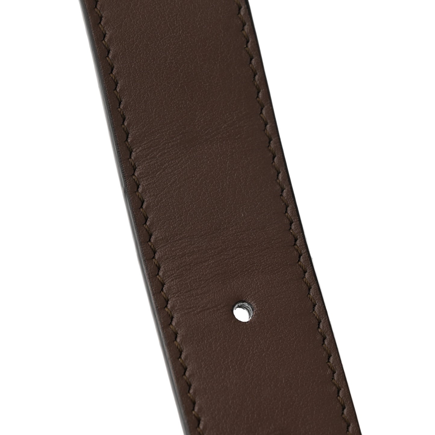 GG Supreme Monogram Matte Plutone Calfskin Double G 30mm Belt 80 32 Beige Ebony New Acero