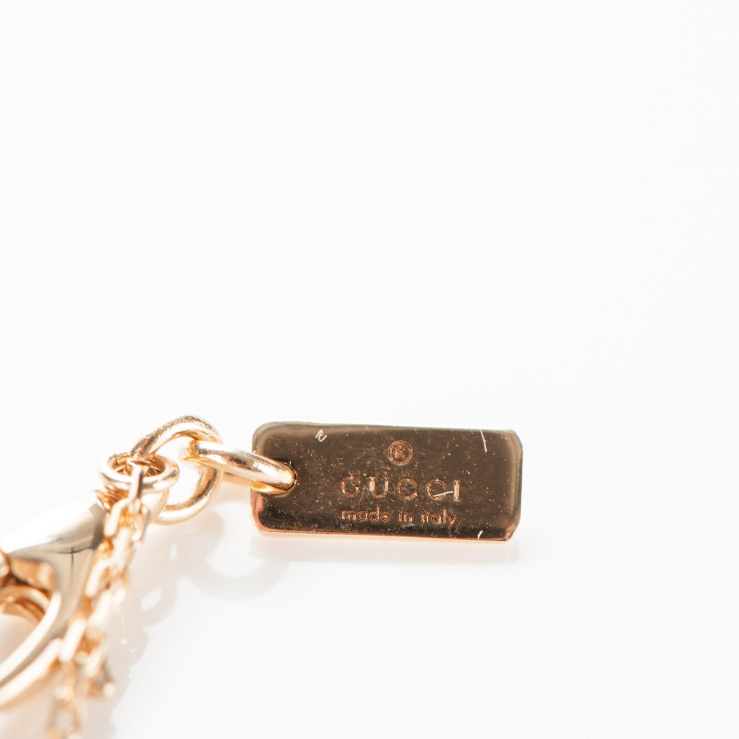 Gucci 18K Yellow Gold Diamantissima Heart Bracelet 5 of 6