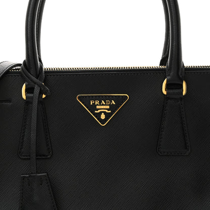 Prada Saffiano Small Galleria Double Zip Tote Black 8 of 13
