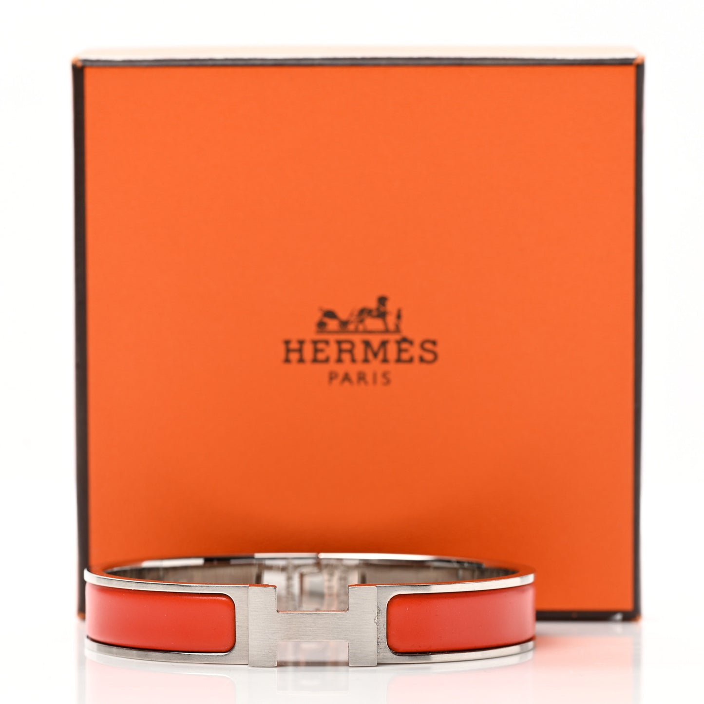 Matte Enamel Narrow Clic Clac HH Bracelet T5 Orange