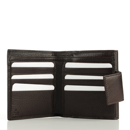 Gucci Calfskin Web Horsebit French Flap Wallet Brown 5 of 7