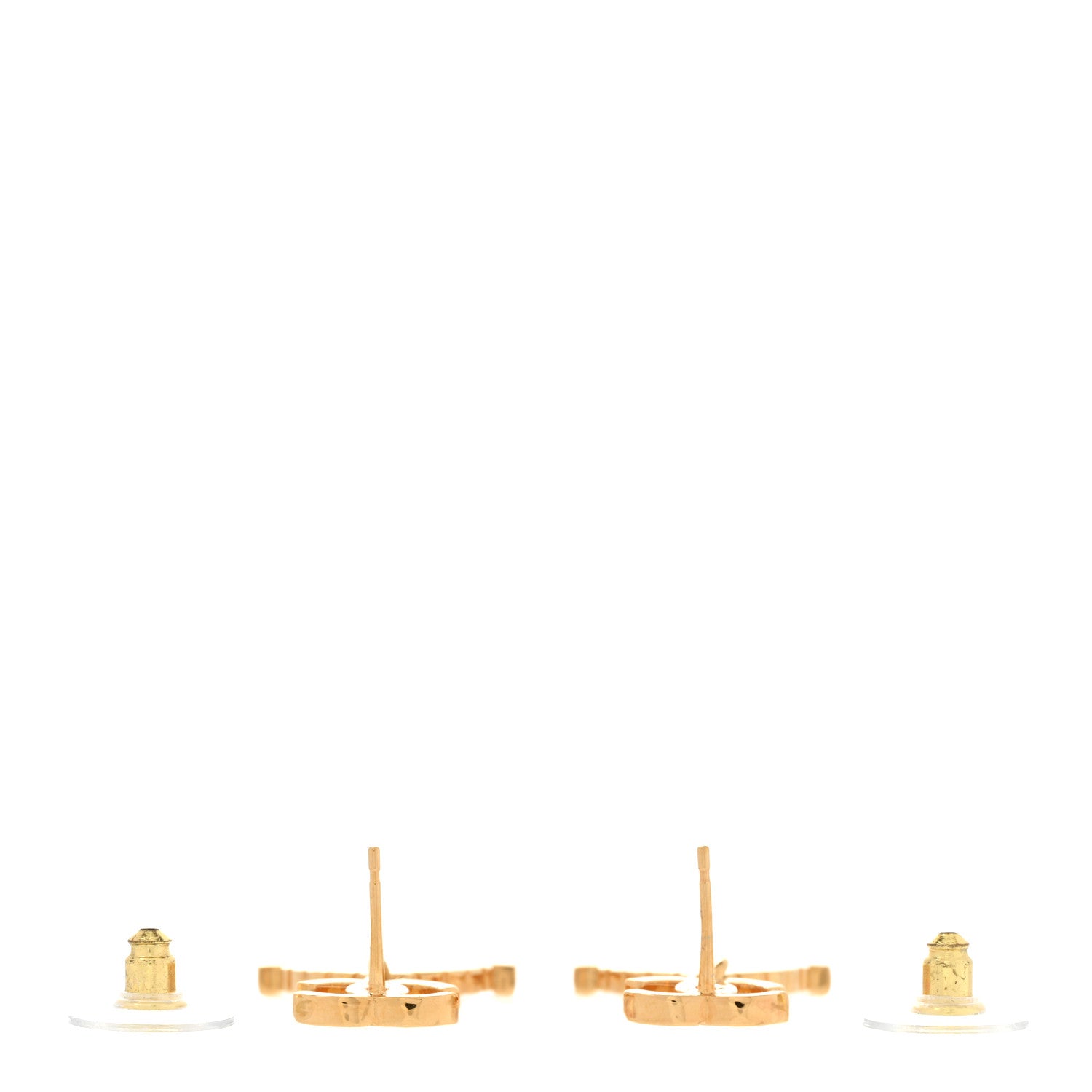 Chanel Metal CC Rue Cambon Drop Earrings Gold 3 of 4