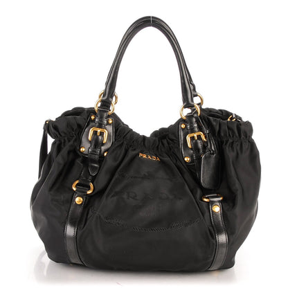 Prada Tessuto Nylon Logo Tote Nero Black 1 of 9