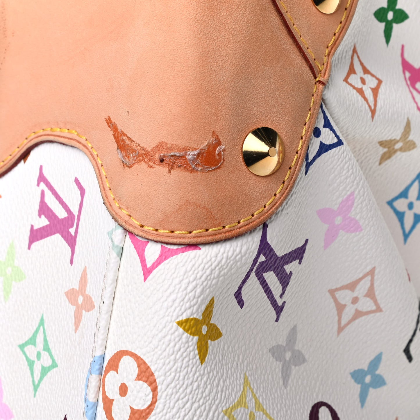 Monogram Multicolor Judy MM White