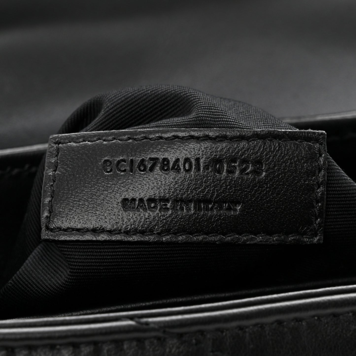 Calfskin Y Quilted Monogram Toy Loulou Crossbody Bag Black
