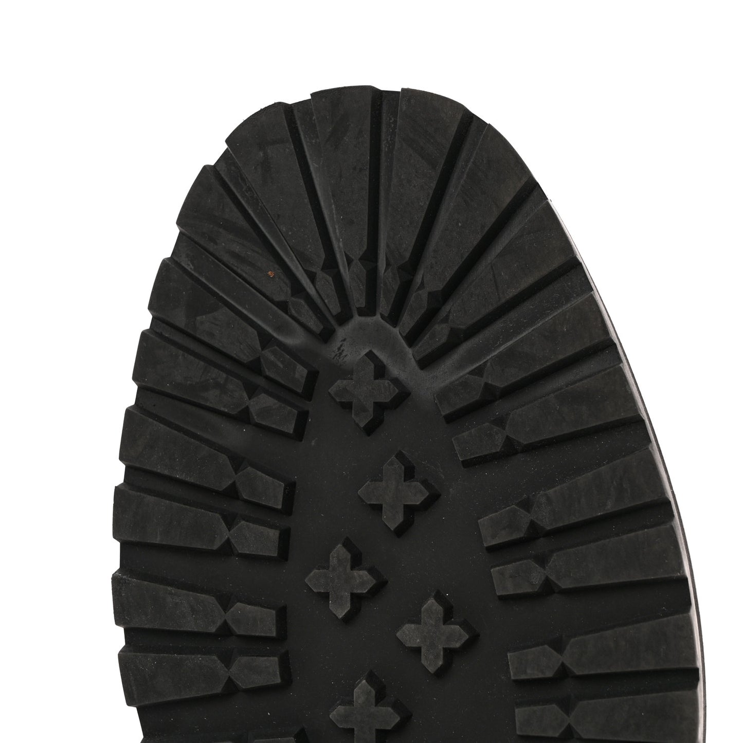 Calfskin Crystal Embellished Cora Flat Combat Boots 41 Black
