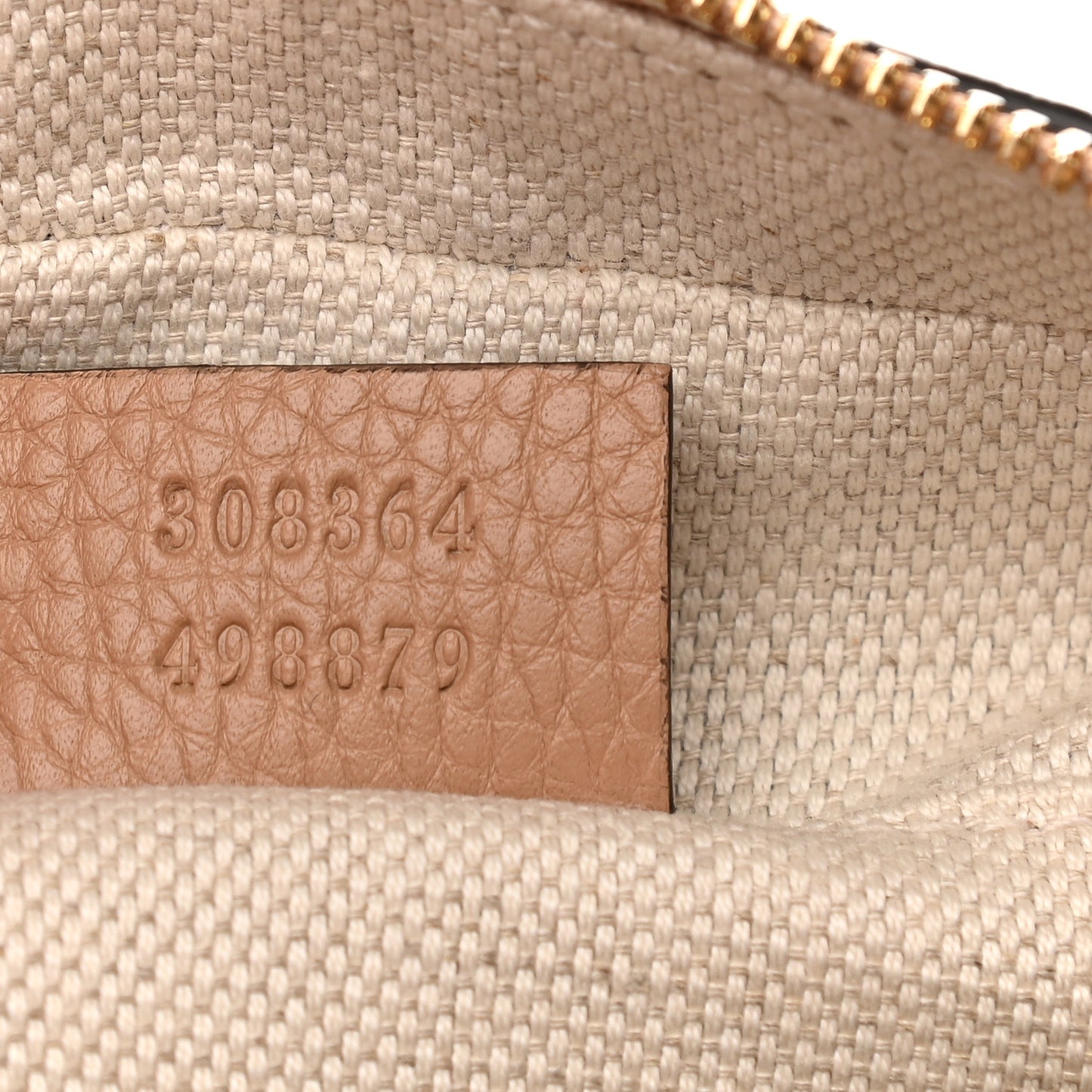 Pebbled Calfskin Small Soho Disco Bag Camelia