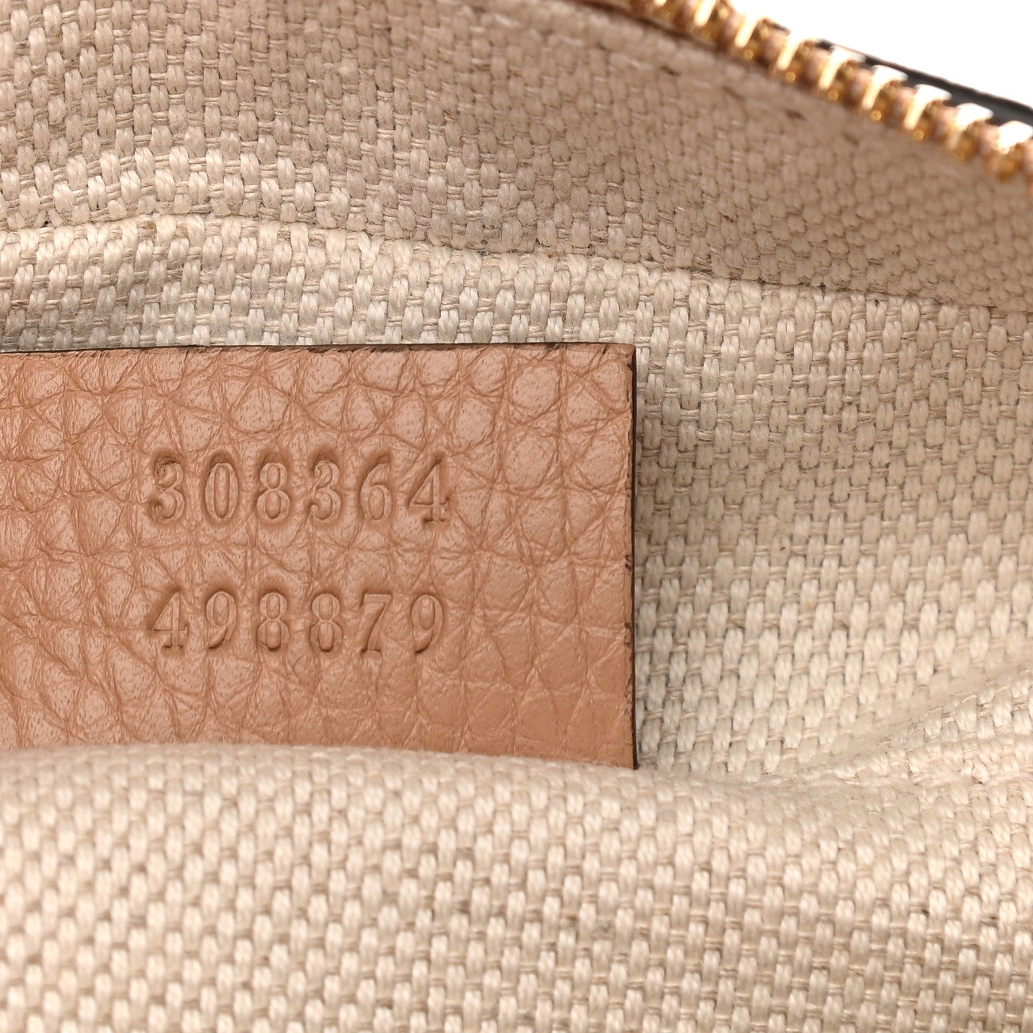 Gucci Pebbled Calfskin Small Soho Disco Bag Camelia 7 of 10
