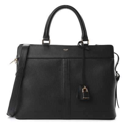 Celine Grained Calfskin Medium Cabas De France Black 1 of 8