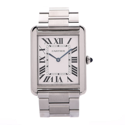 Cartier Stainless Steel 27mm Tank Solo Quartz Watch 1 of 10