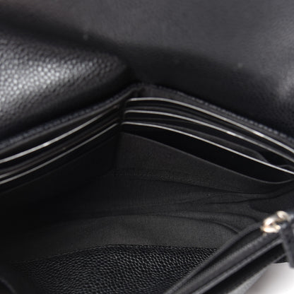 Chanel Caviar Half Moon Wallet On Chain WOC Black 5 of 11