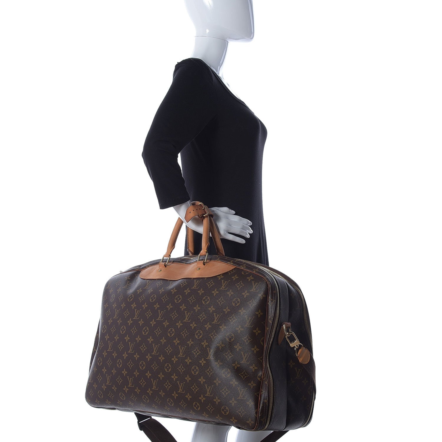 Louis Vuitton Monogram Alize 2 Compartment Luggage Travel Bag 4 of 11