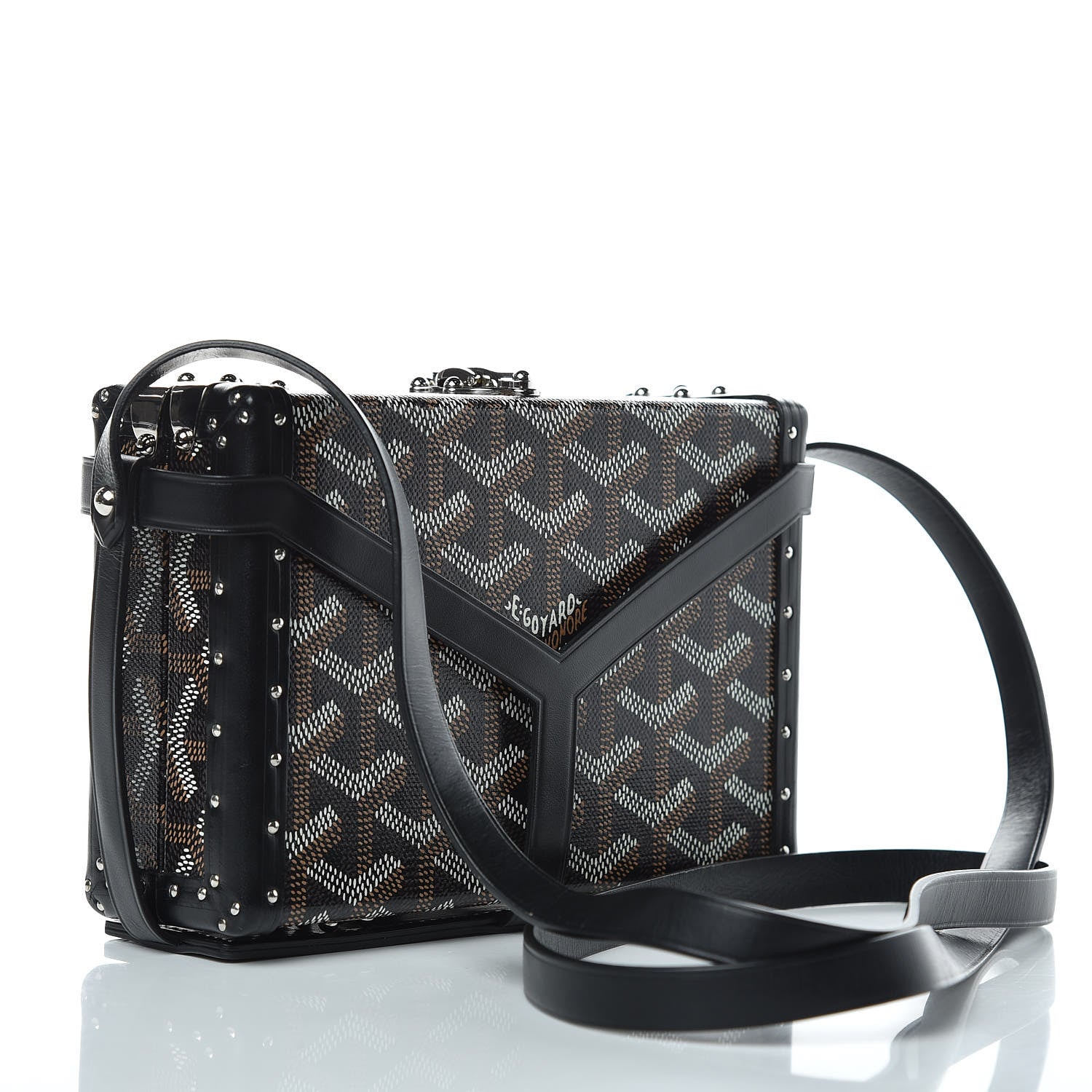 Goyard Goyardine Minaudiere Trunk Bag Black 3 of 11