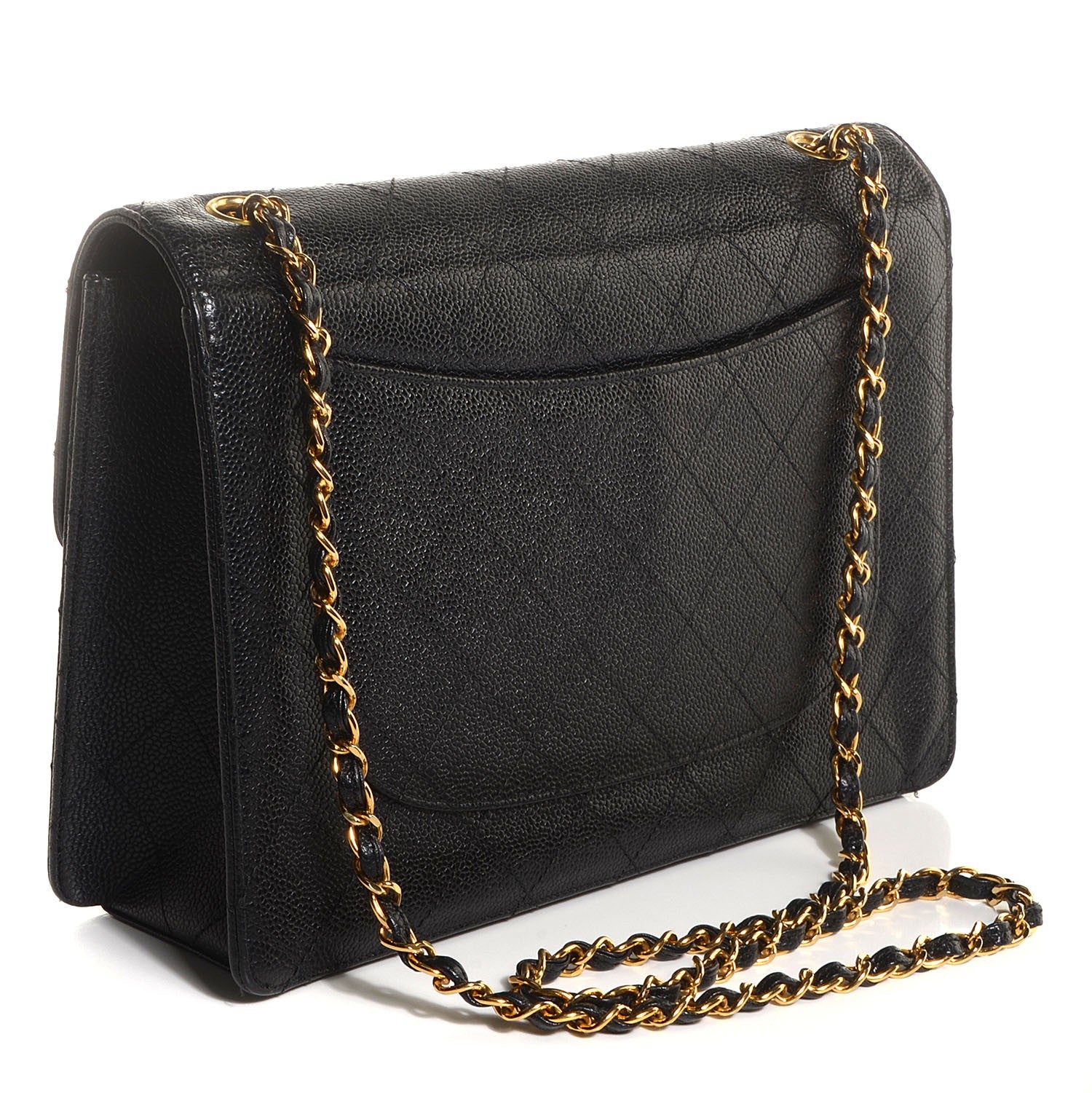 Chanel Caviar Jumbo Single Flap Black 3 of 9