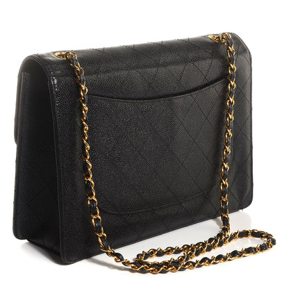 Chanel Caviar Jumbo Single Flap Black 3 of 9