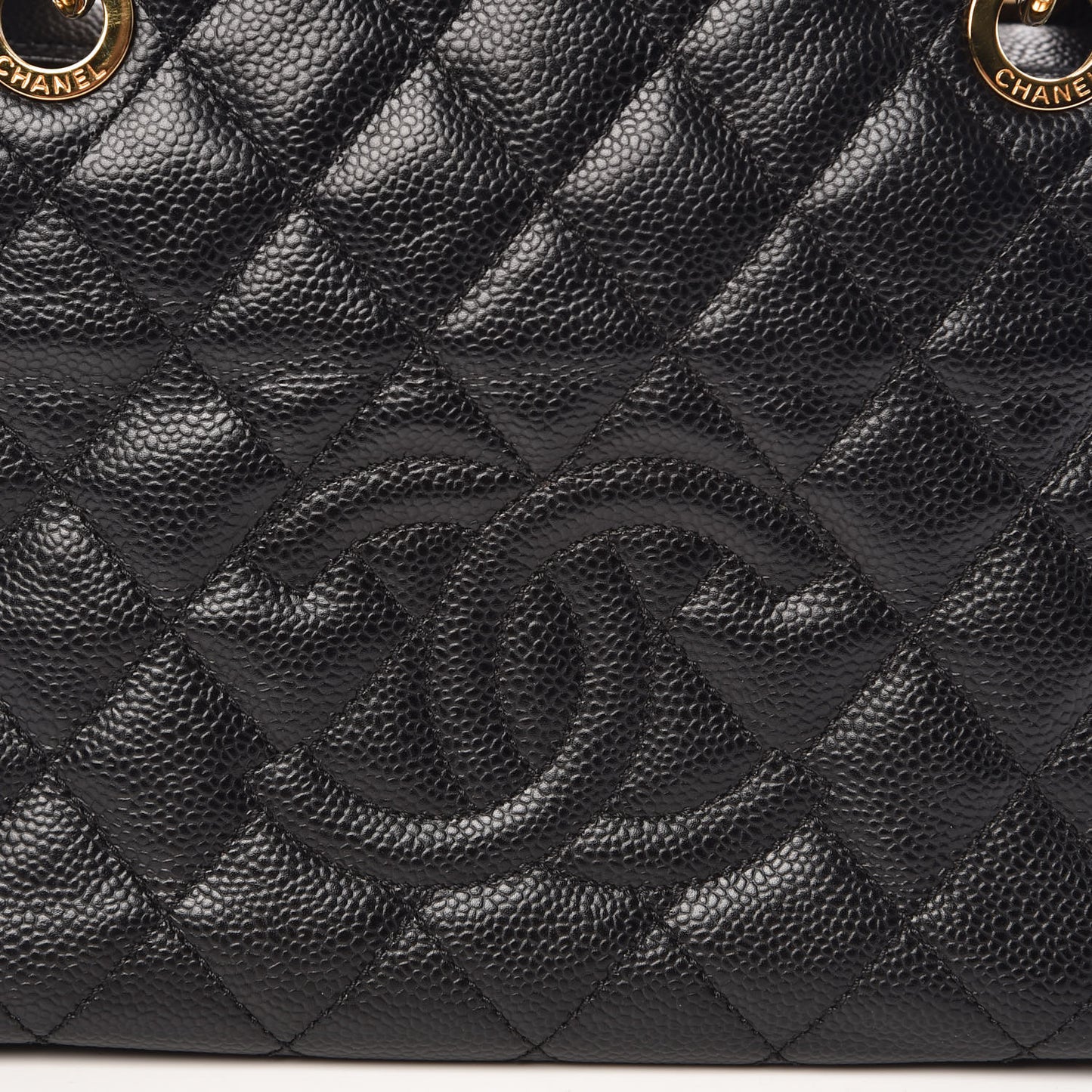 Caviar Quilted Petit Timeless Tote PTT Black