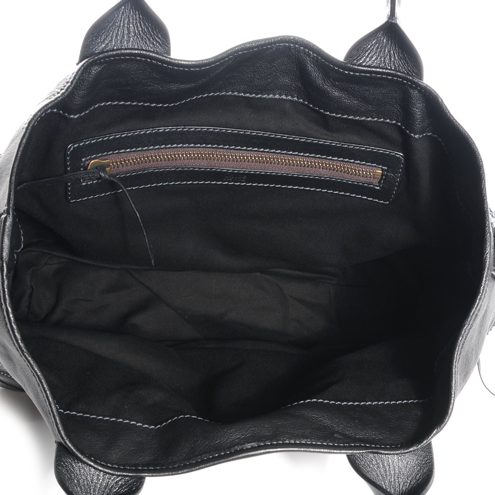 Chloe Leather Gladys Tote Black 5 of 7