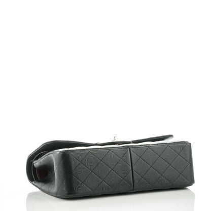 FASHIONPHILE CHANELCaviarQuiltedJumboDoubleFlapBlack 1 of 9