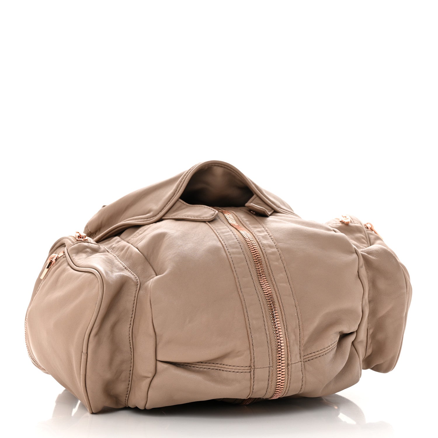 Alexander Wang Lambskin Mini Marti Backpack Latte Rose Gold Hardware 4 of 14
