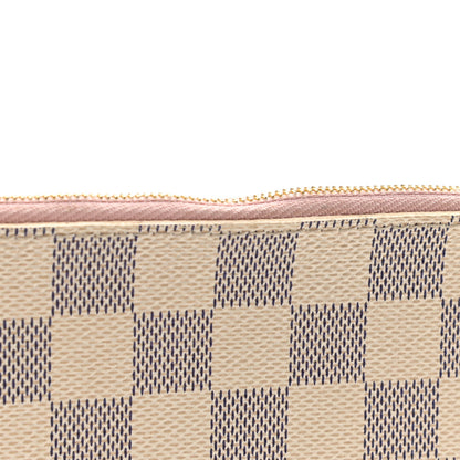 Louis Vuitton Damier Azur Neverfull MM GM Pochette Rose Ballerine 8 of 8