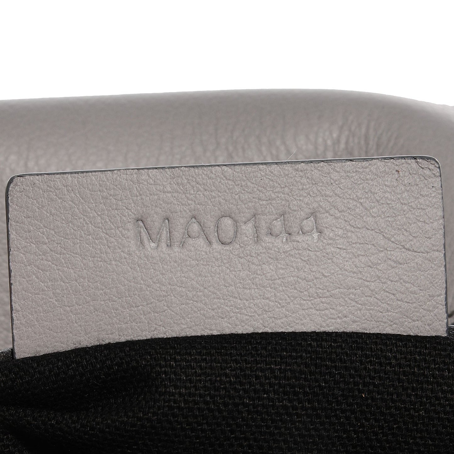 Textured Calfskin Small Pandora Pure Flap Bag Pearl Grey