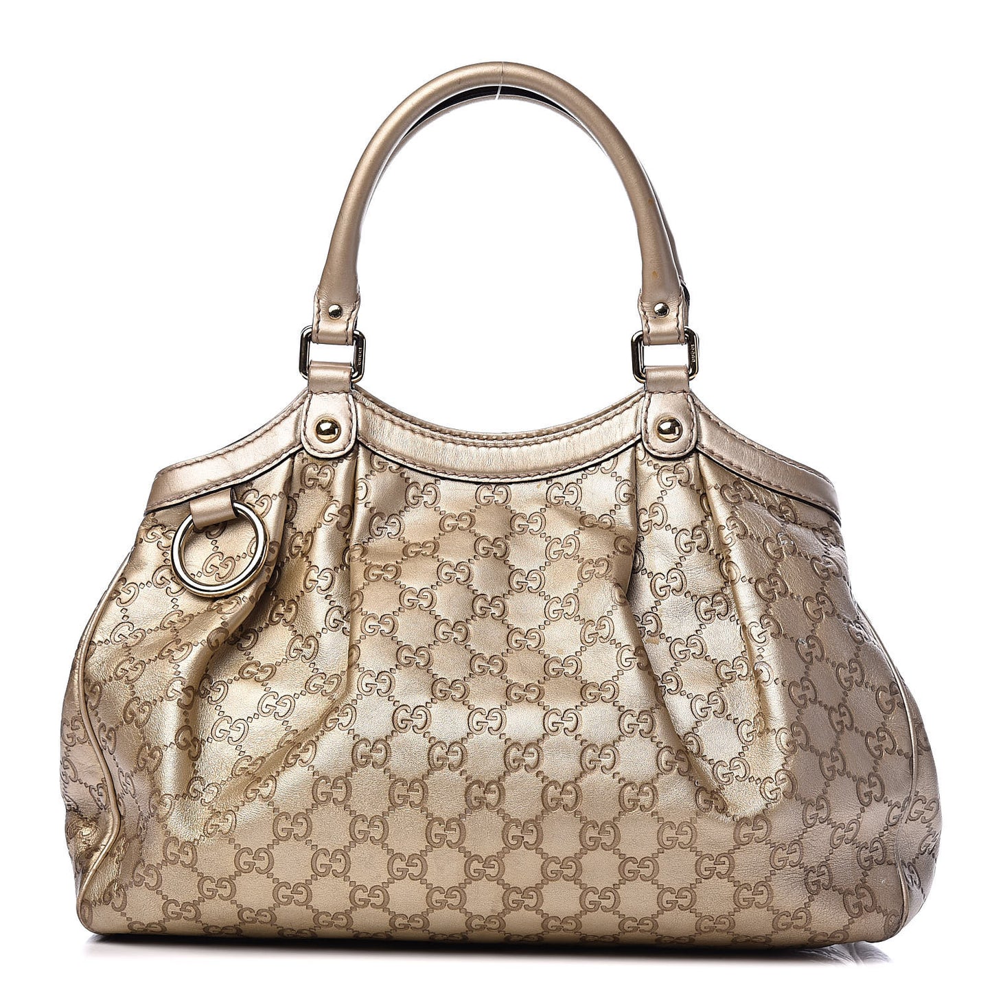 Guccissima Medium Sukey Tote Champagne