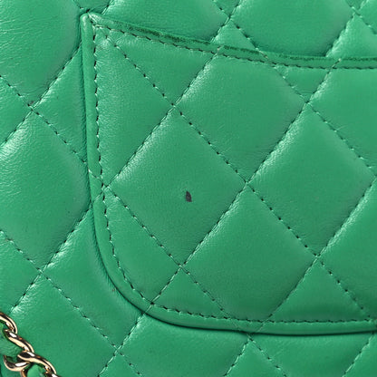 Chanel Lambskin Quilted Wallet On Chain WOC Green 11 of 19