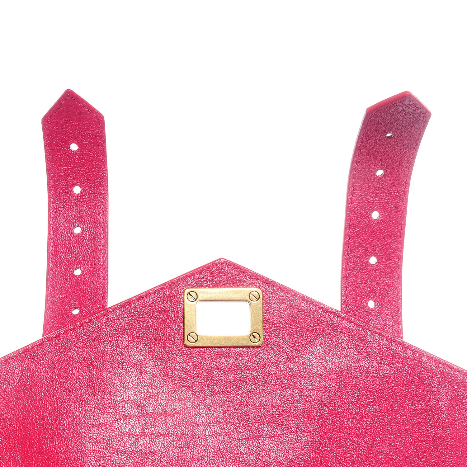 Proenza Schouler Lambskin PS1 Mini Pouch Messenger Bag Raspberry 10 of 11