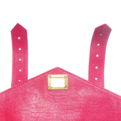 Proenza Schouler Lambskin PS1 Mini Pouch Messenger Bag Raspberry 10 of 11