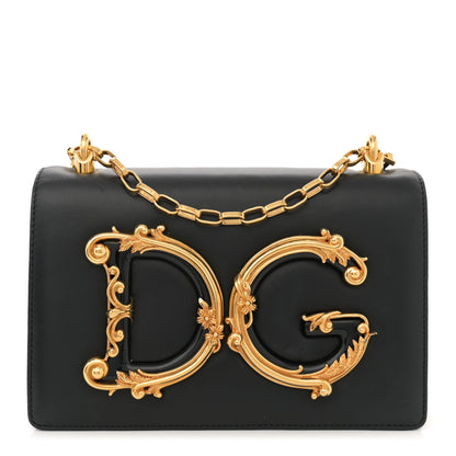 Dolce & Gabbana Nappa DG Girls Shoulder Bag Black 1 of 14