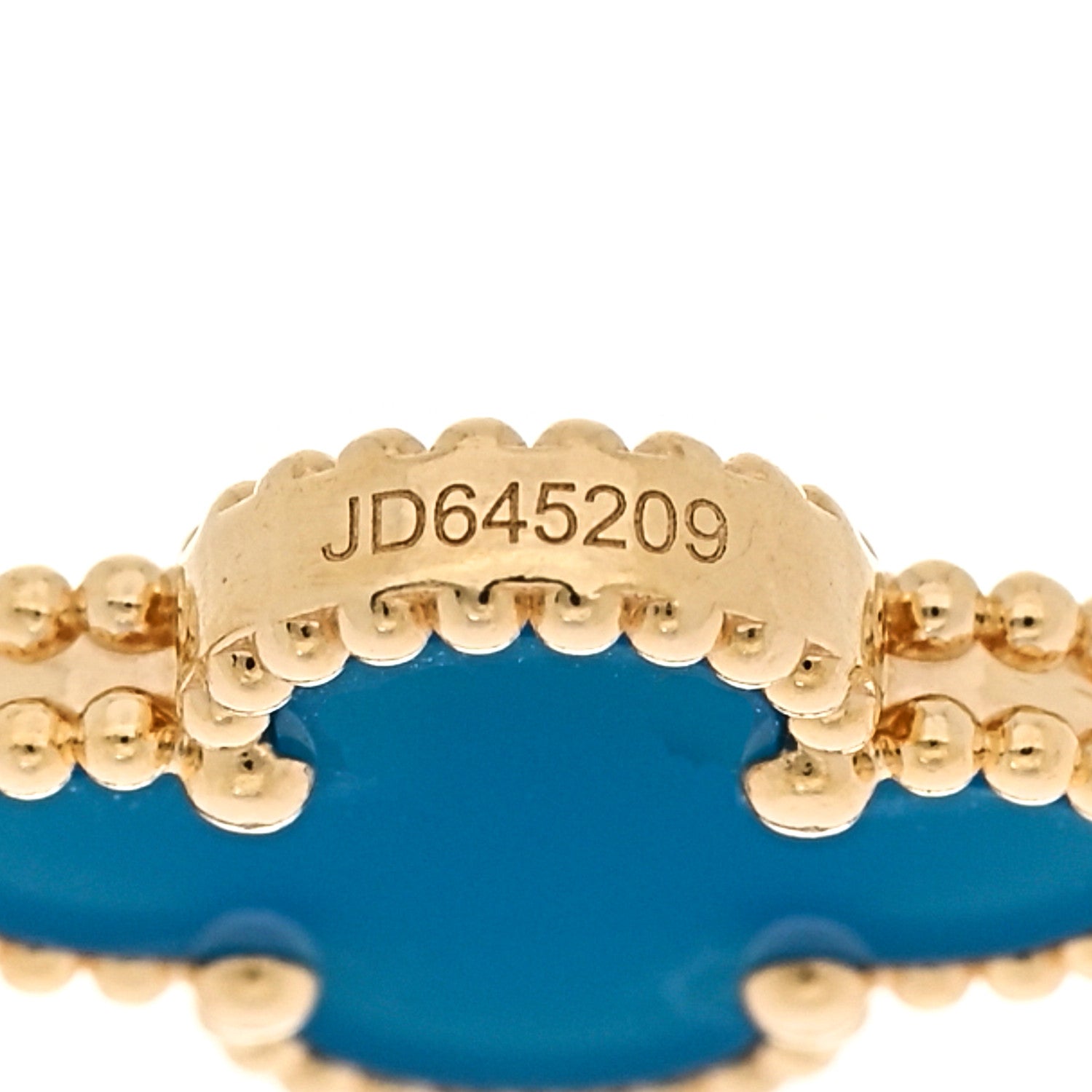 Van Cleef & Arpels 18K Yellow Gold Blue Agate 5 Motifs Vintage Alhambra Bracelet 5 of 6
