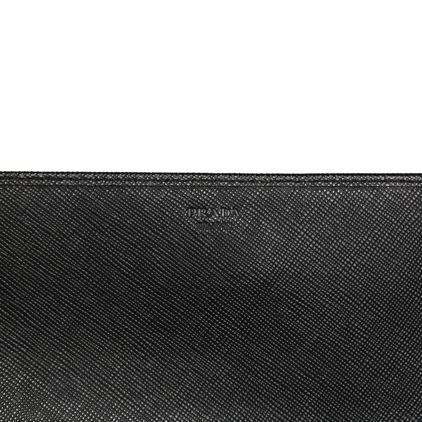 Saffiano Metal Oro Chain Wallet Black